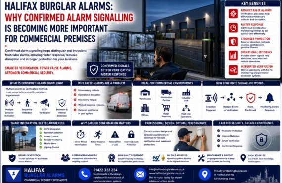 Halifax Burglar Alarms: Why Confirmed Alarm Signalling Is Becoming More Important For Commercial Premises