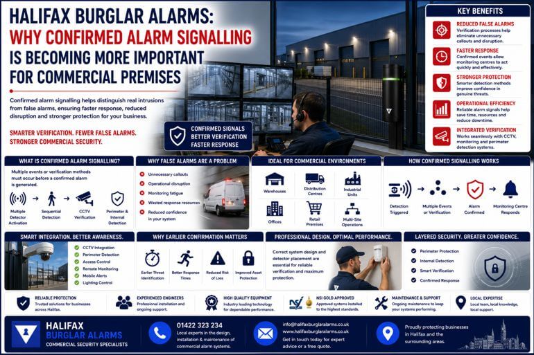 Halifax Burglar Alarms: Why Confirmed Alarm Signalling Is Becoming More Important For Commercial Premises